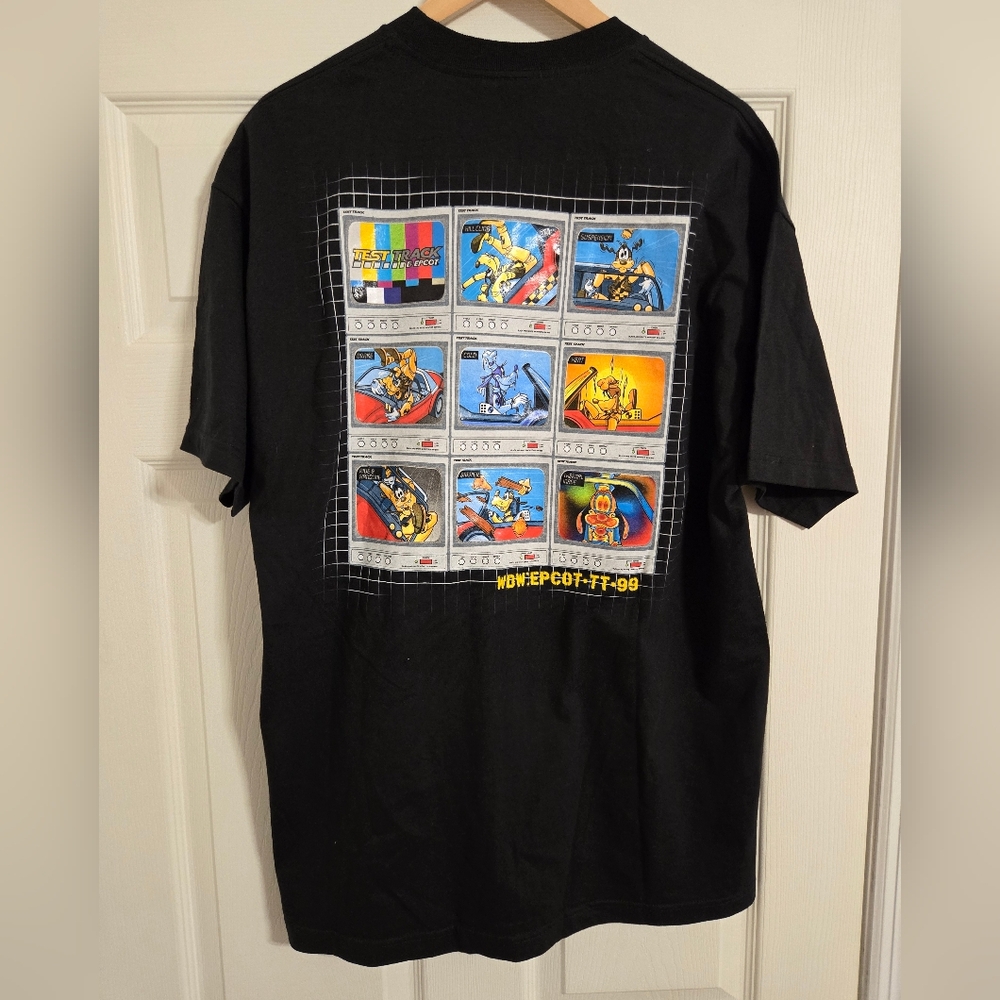 Walt Disney World EPCOT Test Track Goofy Tshirt Size XL NWT RETIRED DESIGN